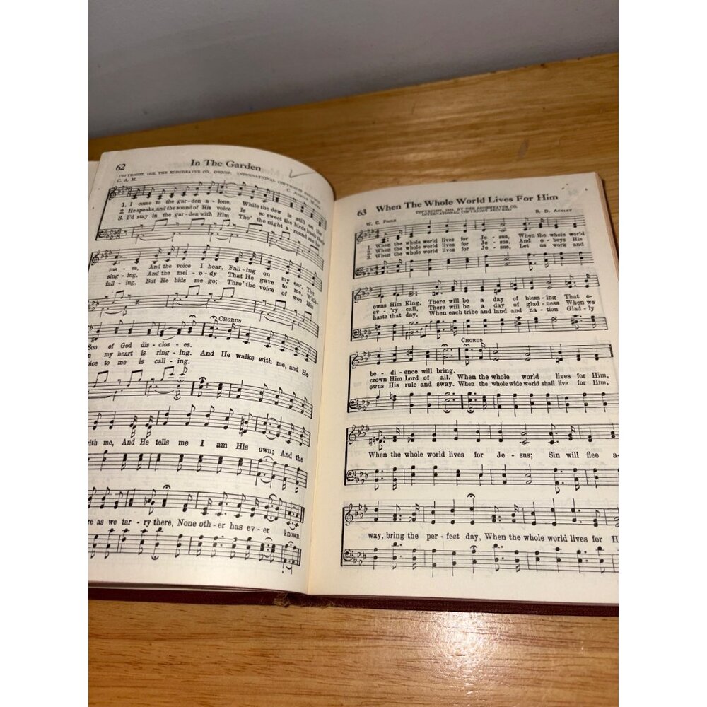 Vintage Cokesbury Worship Hymnal Hardcover Book Christian Songs Religious 1966 - Picture 11 of 15
